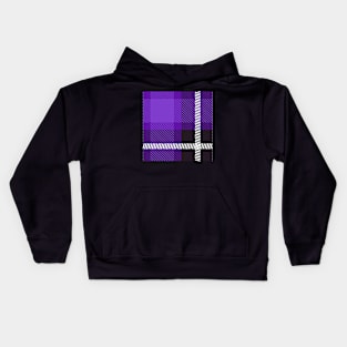 Purple Plaid Kids Hoodie